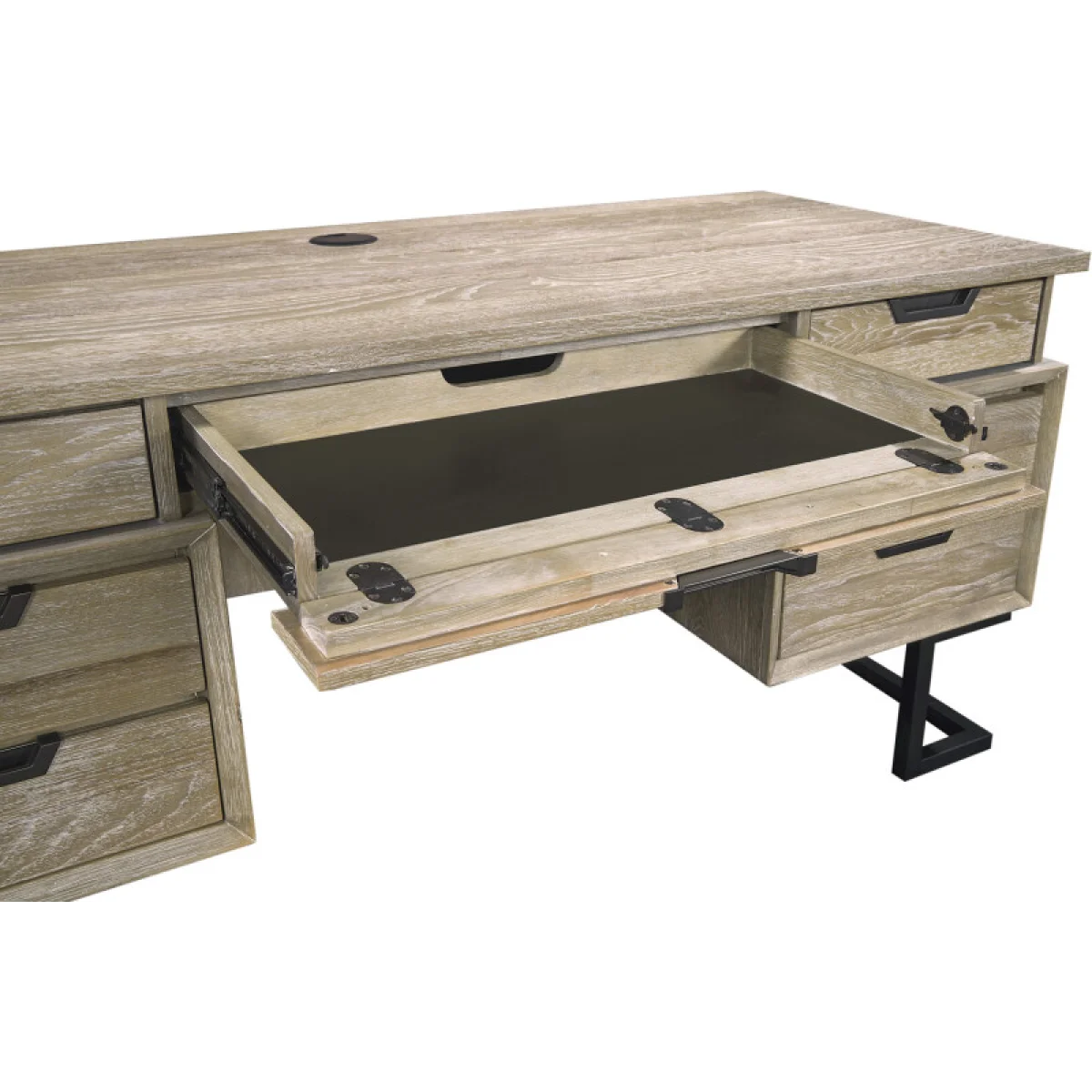 Harper Point 66″ Executive Desk Desks Aspen Home 13