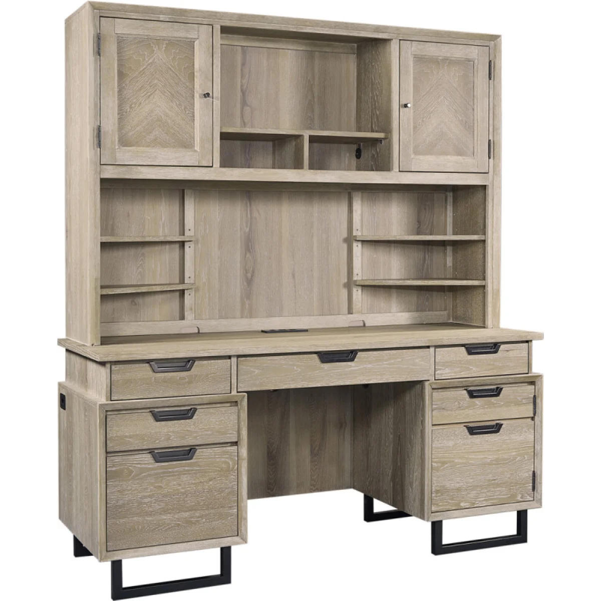 Harper Point 66″ Credenza Desk Desks Aspen Home 4