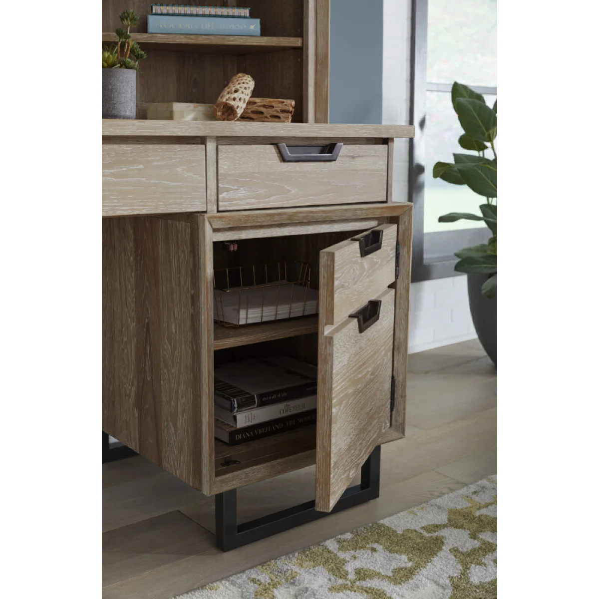 Harper Point 66″ Credenza Desk Desks Aspen Home 18