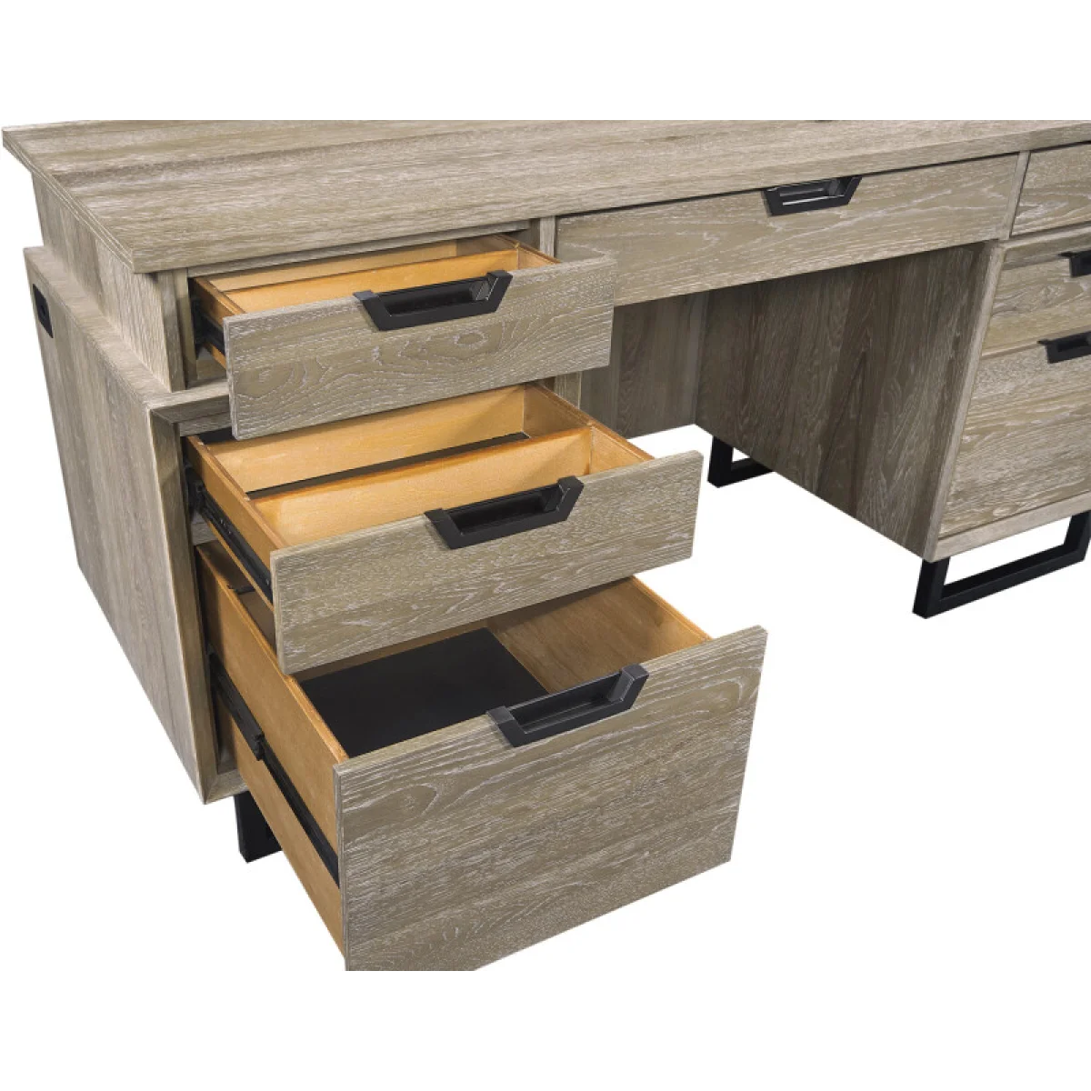 Harper Point 66″ Credenza Desk Desks Aspen Home 12