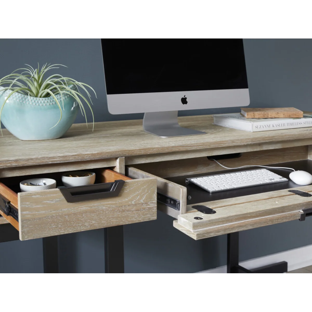 Harper Point 60″ Writing Desk Desks Aspen Home 9