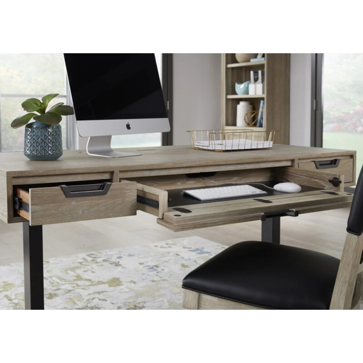 Harper Point 60″ Lift Desk IHPHOGRP1a Desks Aspen Home 10