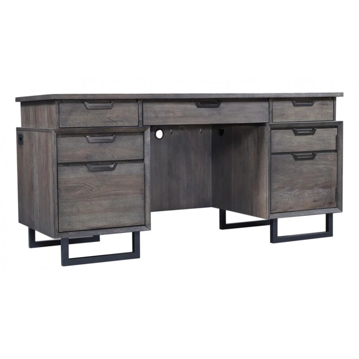 Harper Point 66″ Credenza & Hutch IHPHOGRP2 Desks Aspen Home 9