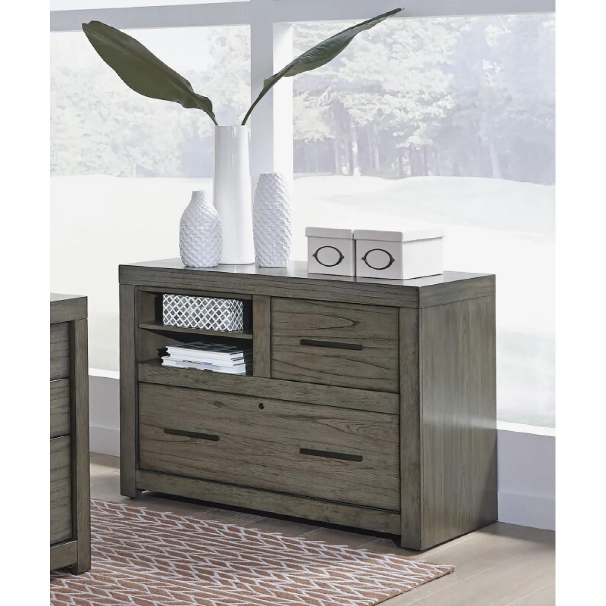 Modern Loft Combo File Office Storage Aspen Home 6