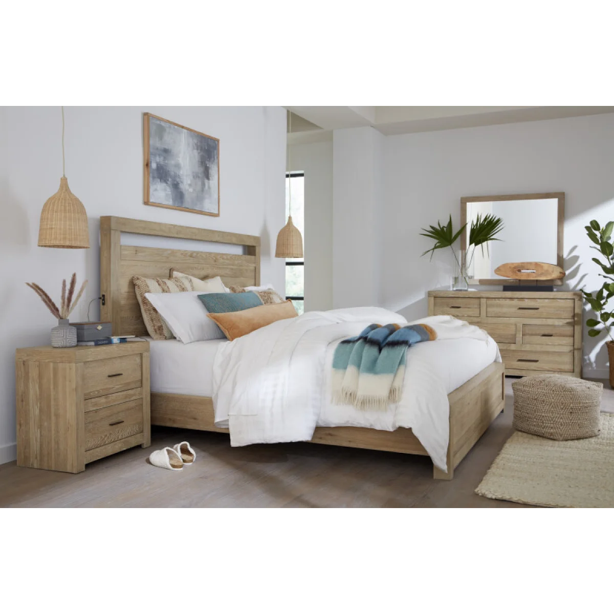 Modern Loft Queen Panel Hb Bed Parts Aspen Home 6