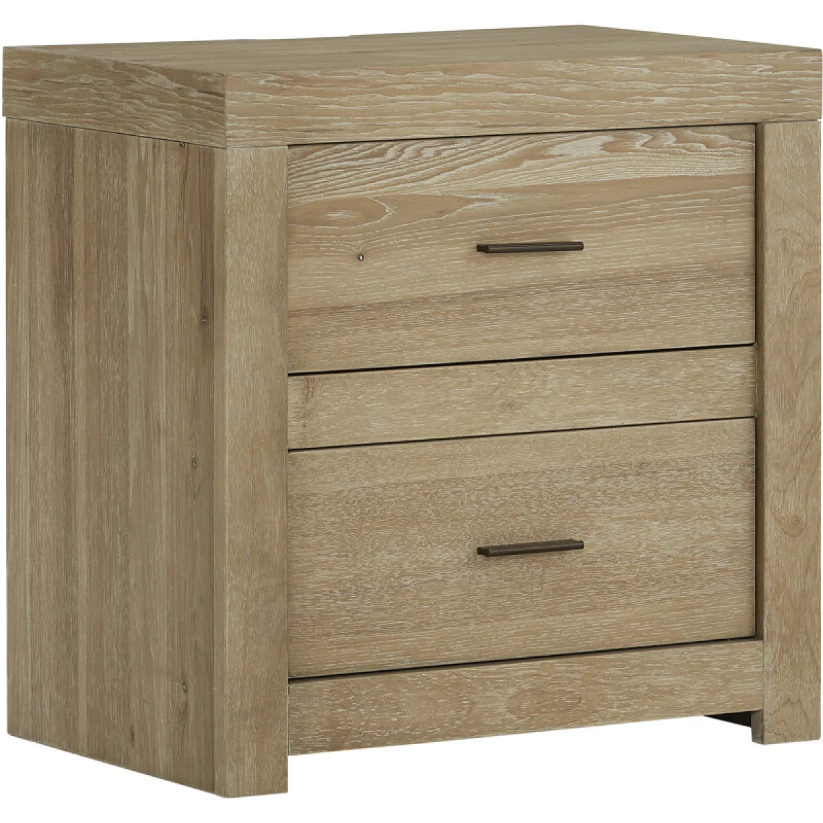 Modern Loft 2 Drawer Nightstand W/ Power Nightstands Aspen Home 4