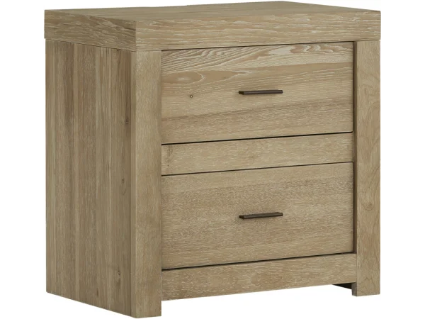 Modern Loft 2 Drawer Nightstand W/ Power Nightstands Aspen Home
