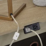 Modern Loft 2 Drawer Nightstand W/ Power - Image 6