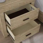 Modern Loft 2 Drawer Nightstand W/ Power - Image 7