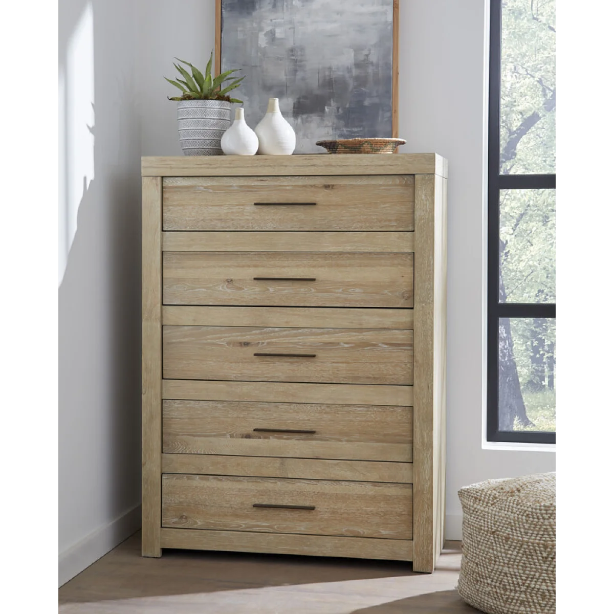 Modern Loft 5 Drawer Chest Chests Aspen Home 6