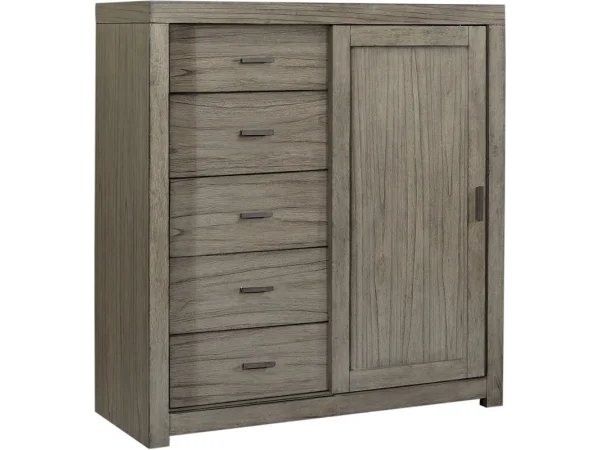 Modern Loft Sliding Door Chest IML-457-GRY Chests Aspen Home