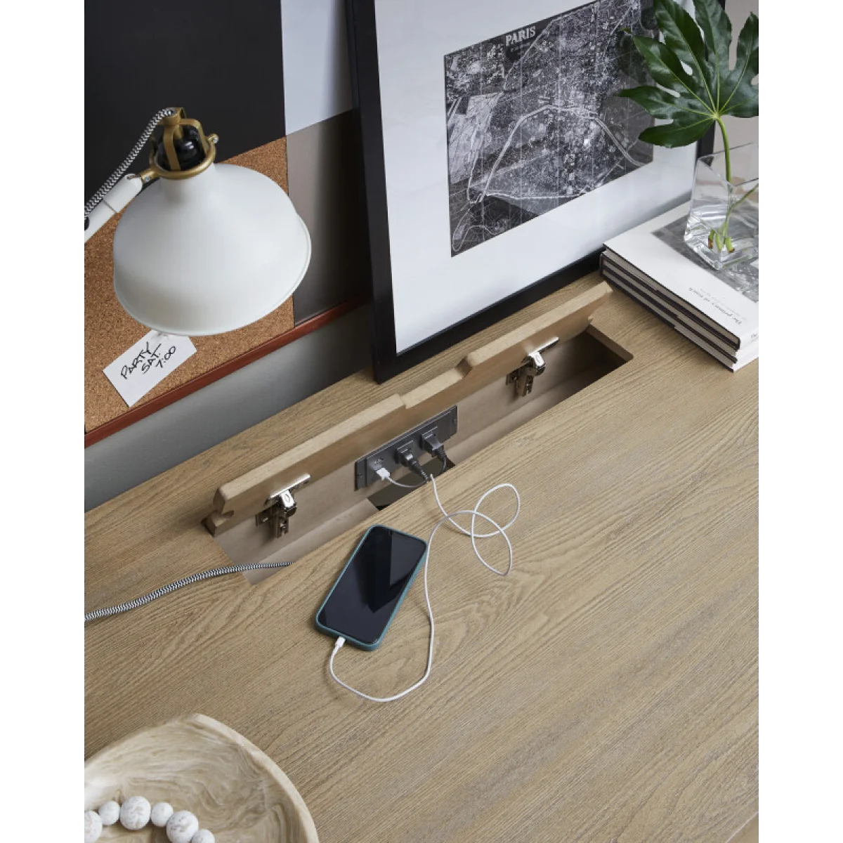 Caraway Adj. Desk Base – Black Desks Aged Ivory 17