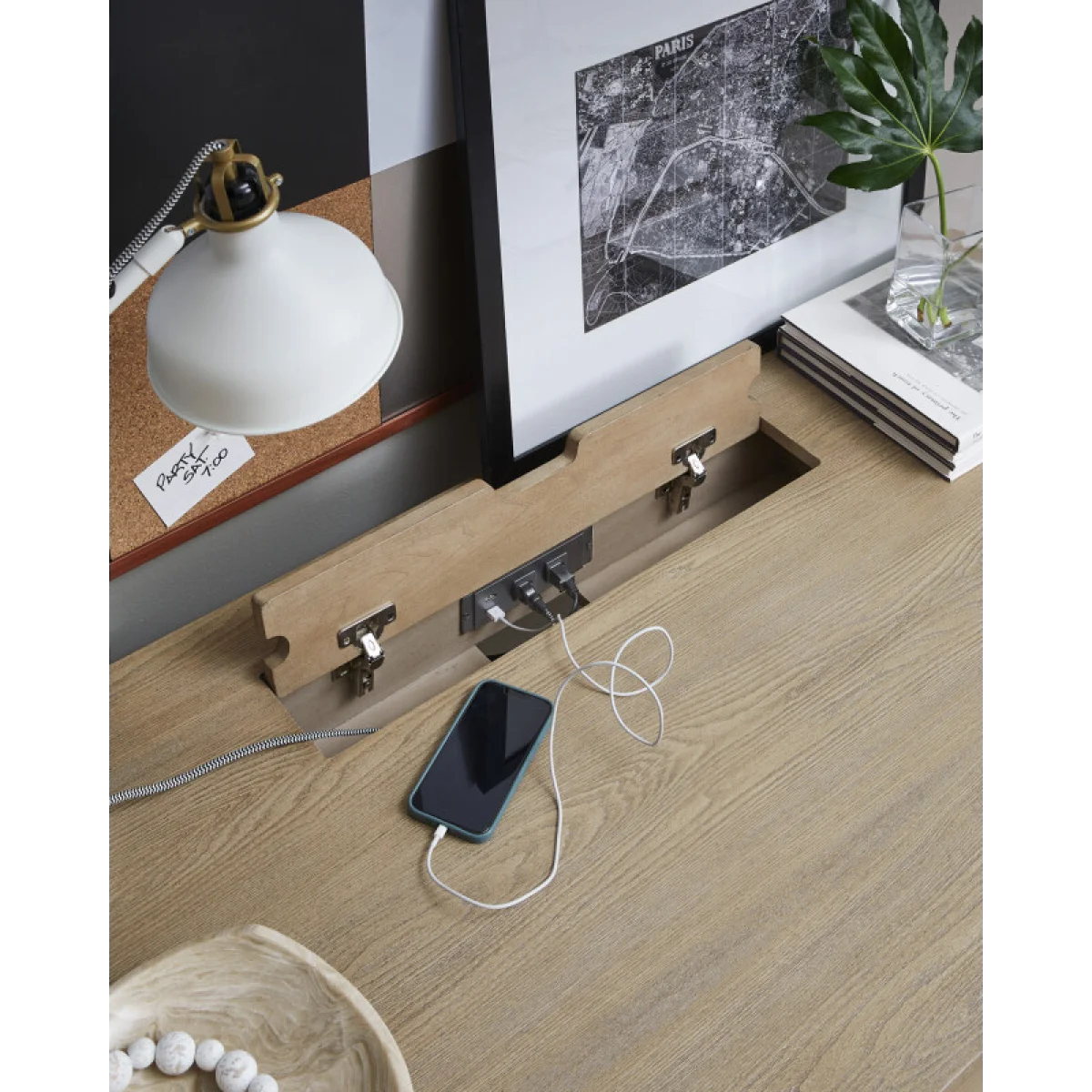 Caraway Adj. Desk Base – Black Desks Aged Ivory 16