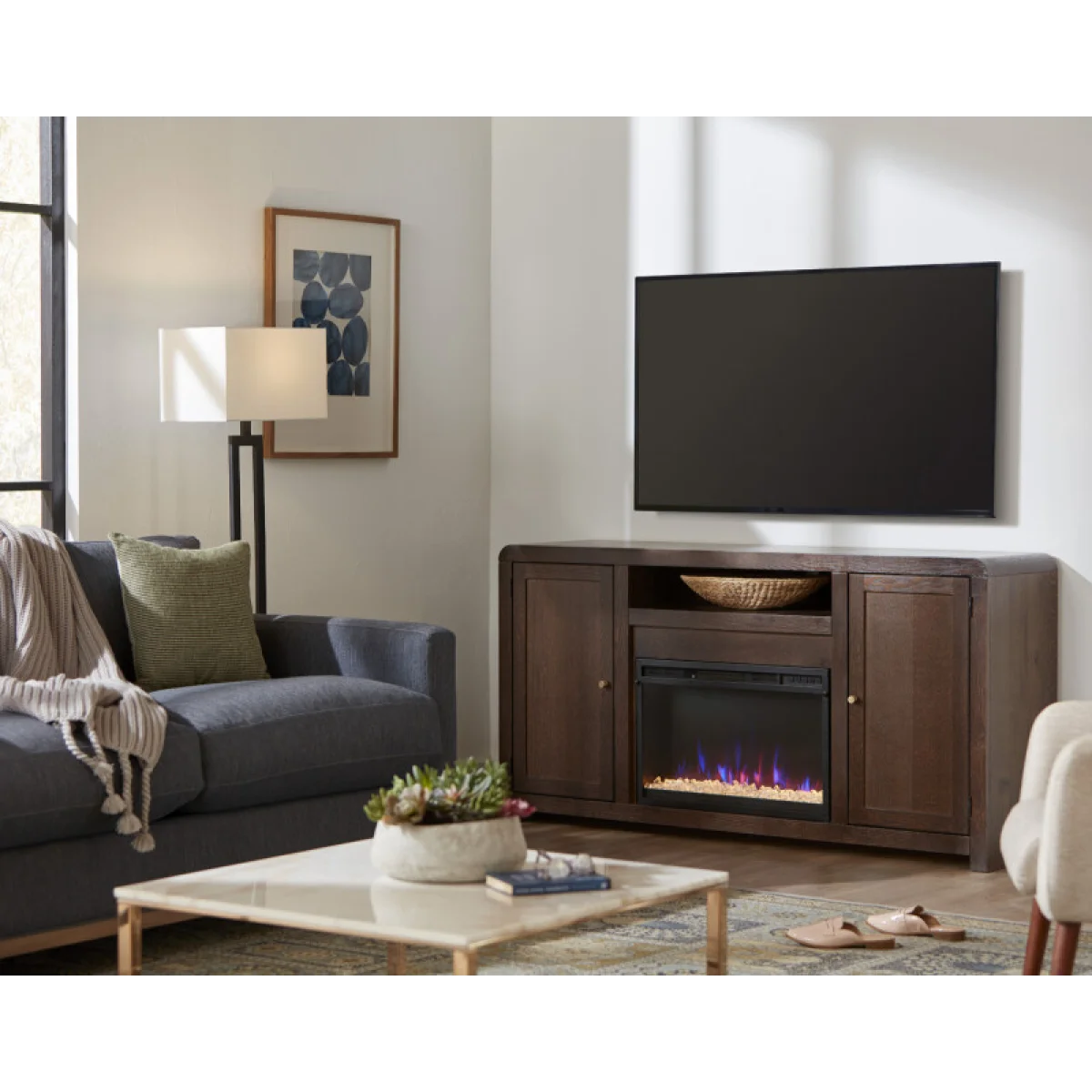 Cooper 66″ Fireplace Console Fireplaces Aspen Home 8