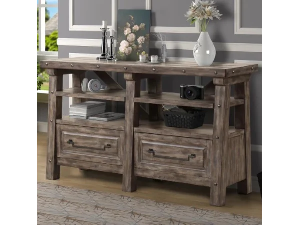 Lodge Credenza Office Storage Brown