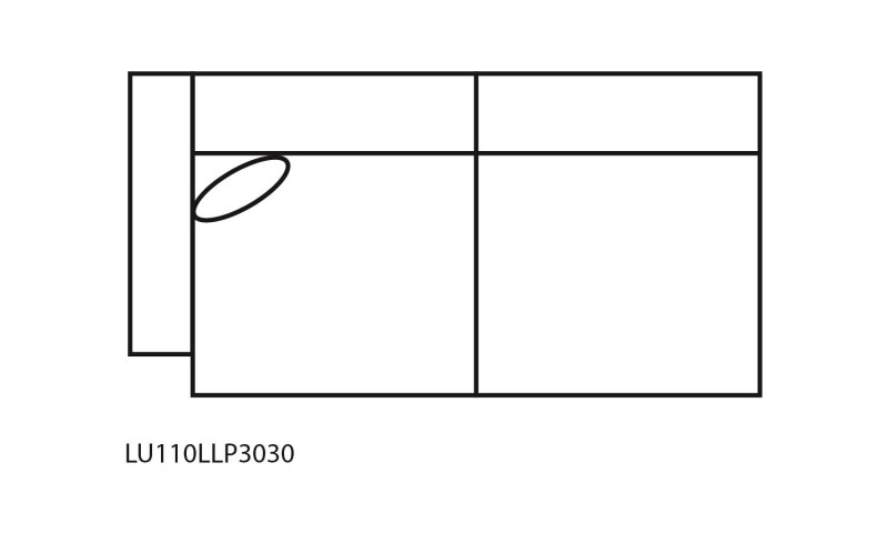 LU110LLP3030-102052449 Laf Loveseat With Pop Up Sleeper, Ddt, Cupholders, And Snake Lights - Image 1