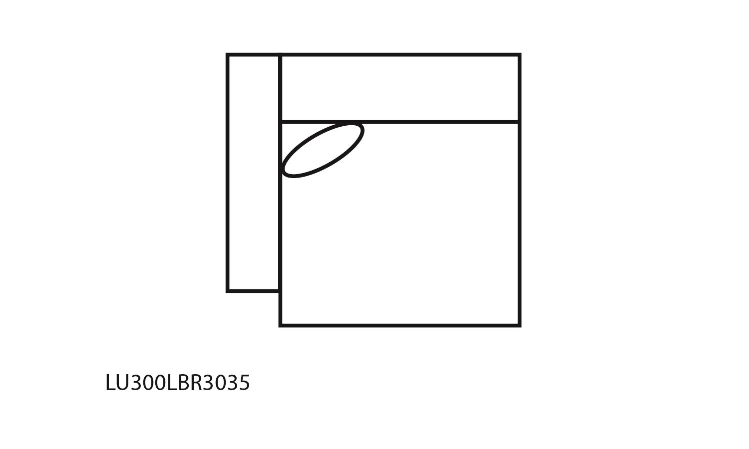 Laf Bookcase Arm P2 Recliner, One 18" Pillow