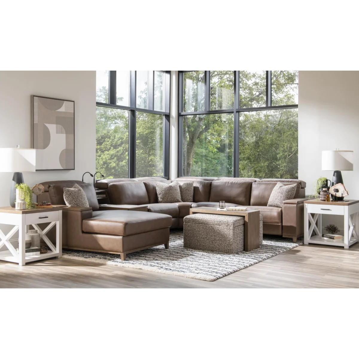 Ddt Armless Chair Sectionals Brown 6