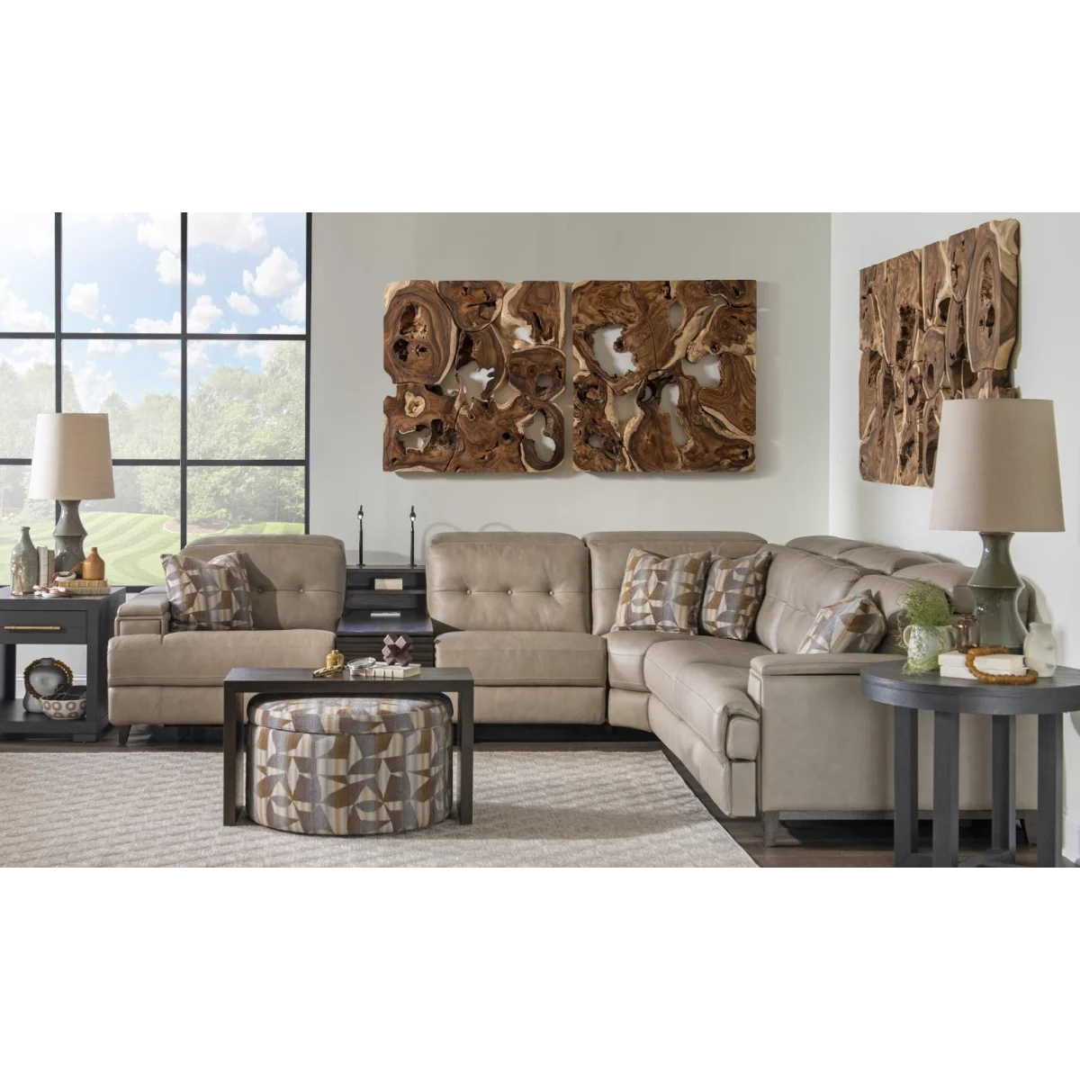 Laf P2 Recliner With Storage Arm And Ipad Holder/charger Sectionals Brown 6