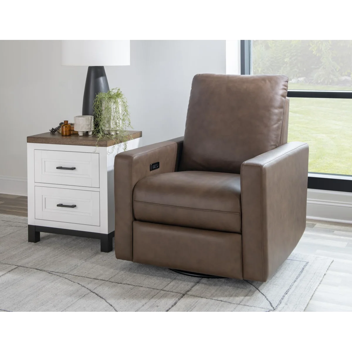 Swivel Glider Mohave Recliners Brown 9