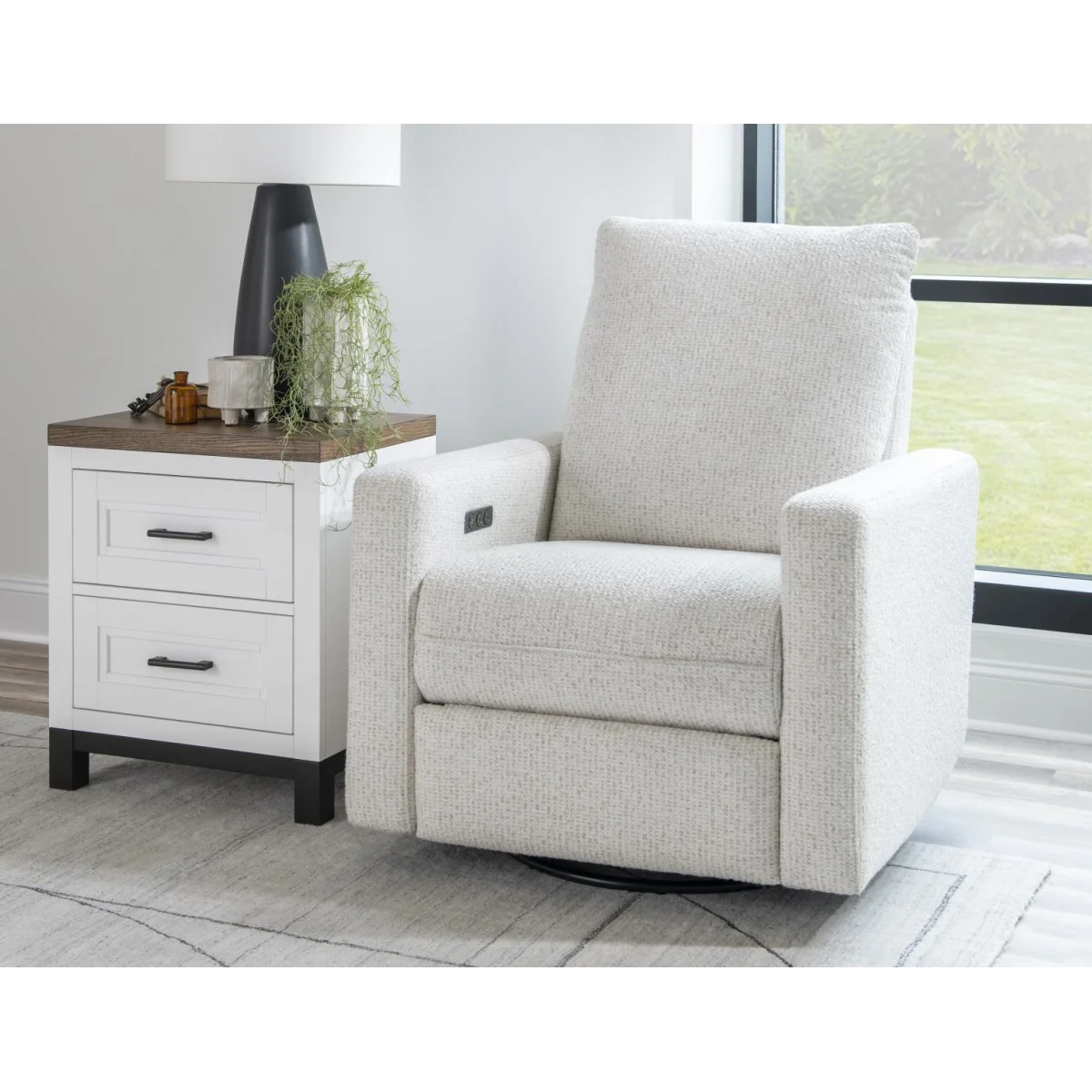 Swivel Glider Mohave Recliners Cream 9