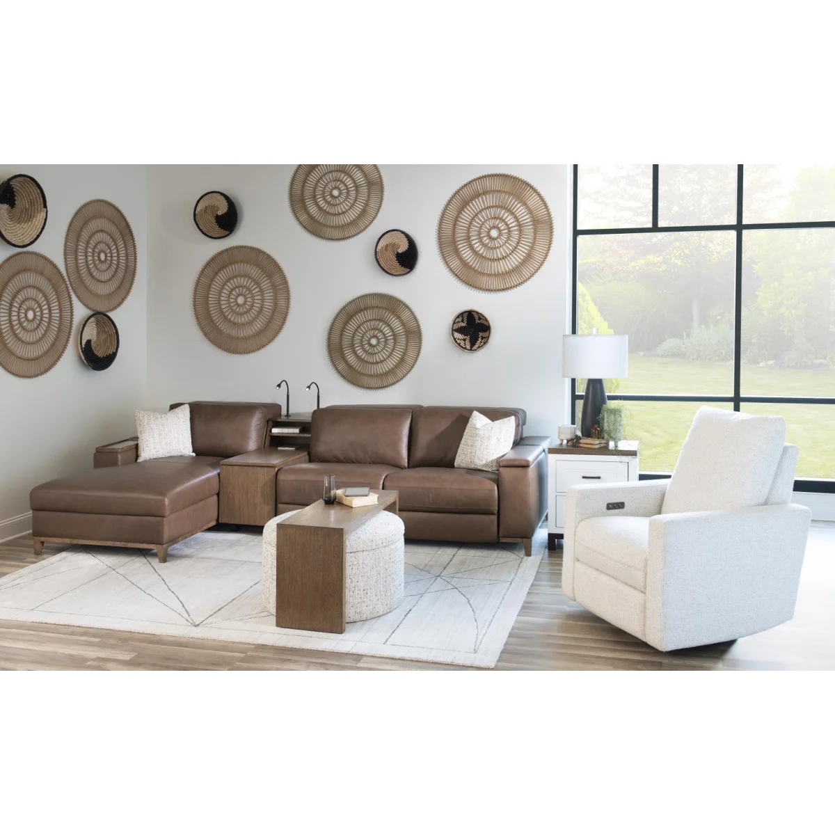 Swivel Glider Mohave Recliners Cream 12
