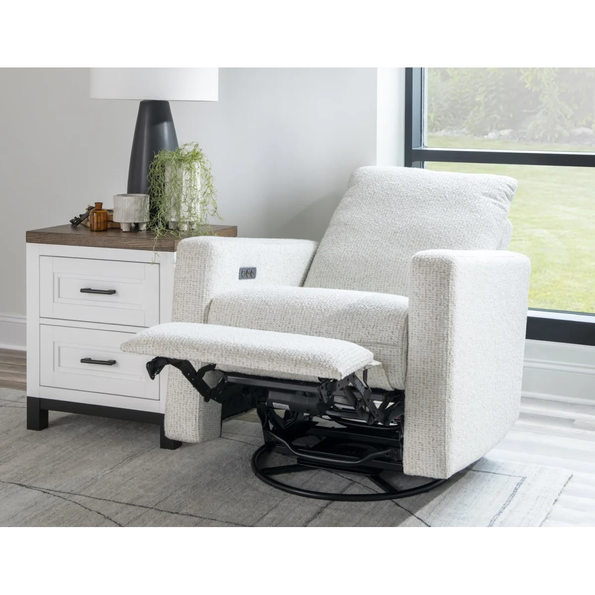 Swivel Glider Mohave Recliners Cream 14