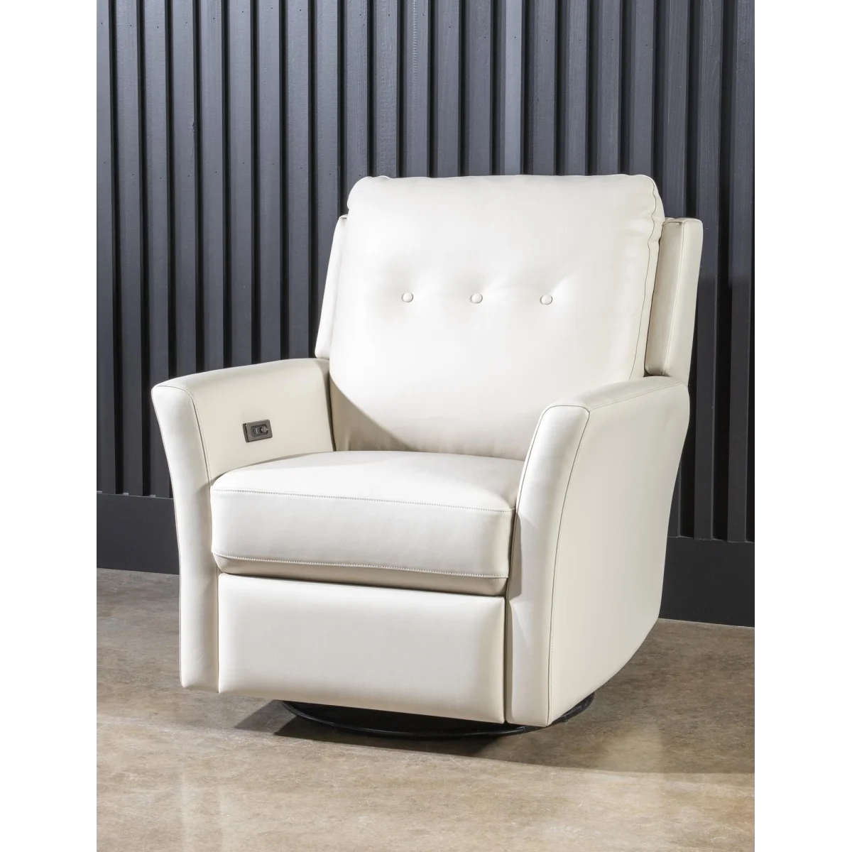 P1 Swivel Glider Tufted Back – Shown In Ravello Creampuff) Recliners Legacy Classic Furniture 4