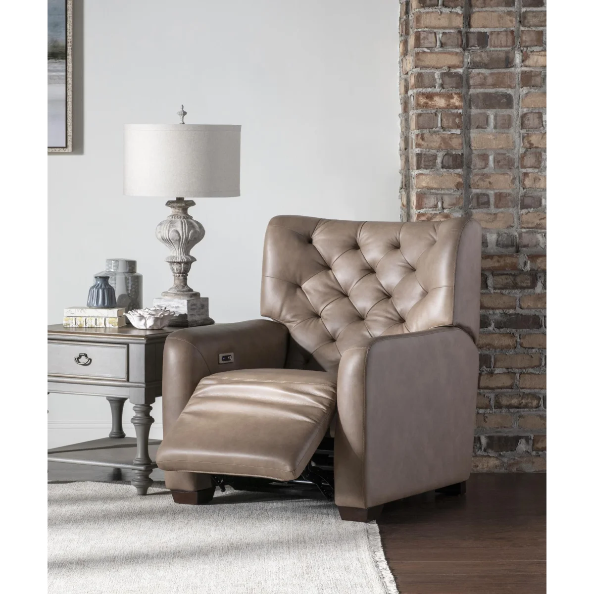 P1 Tufted Recliner Recliners Brown 11