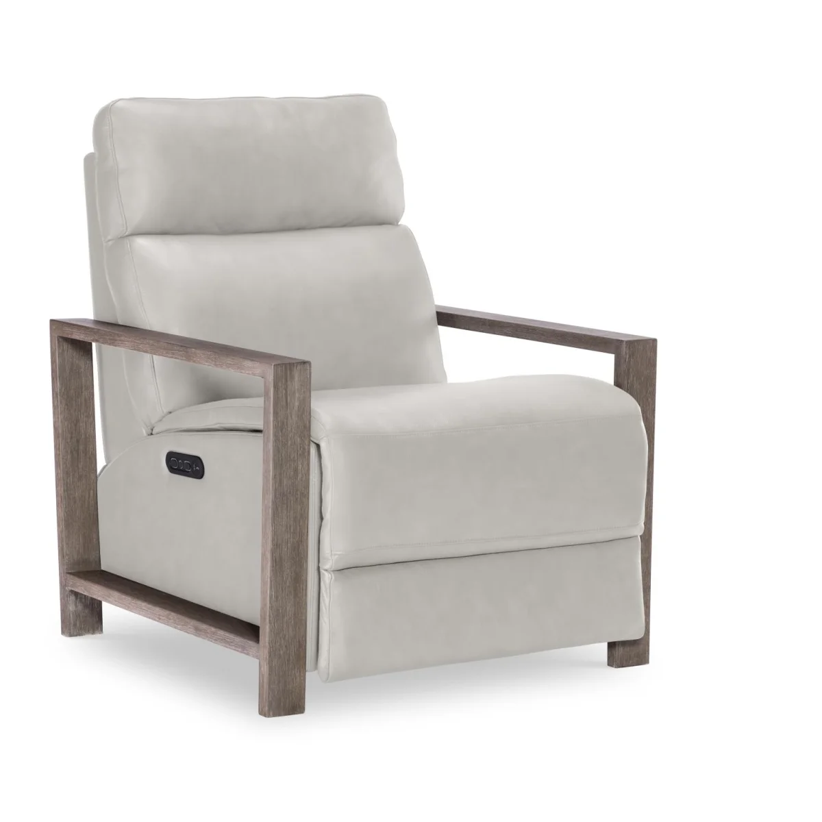 Wood Arm Recliner Recliners Cream 8