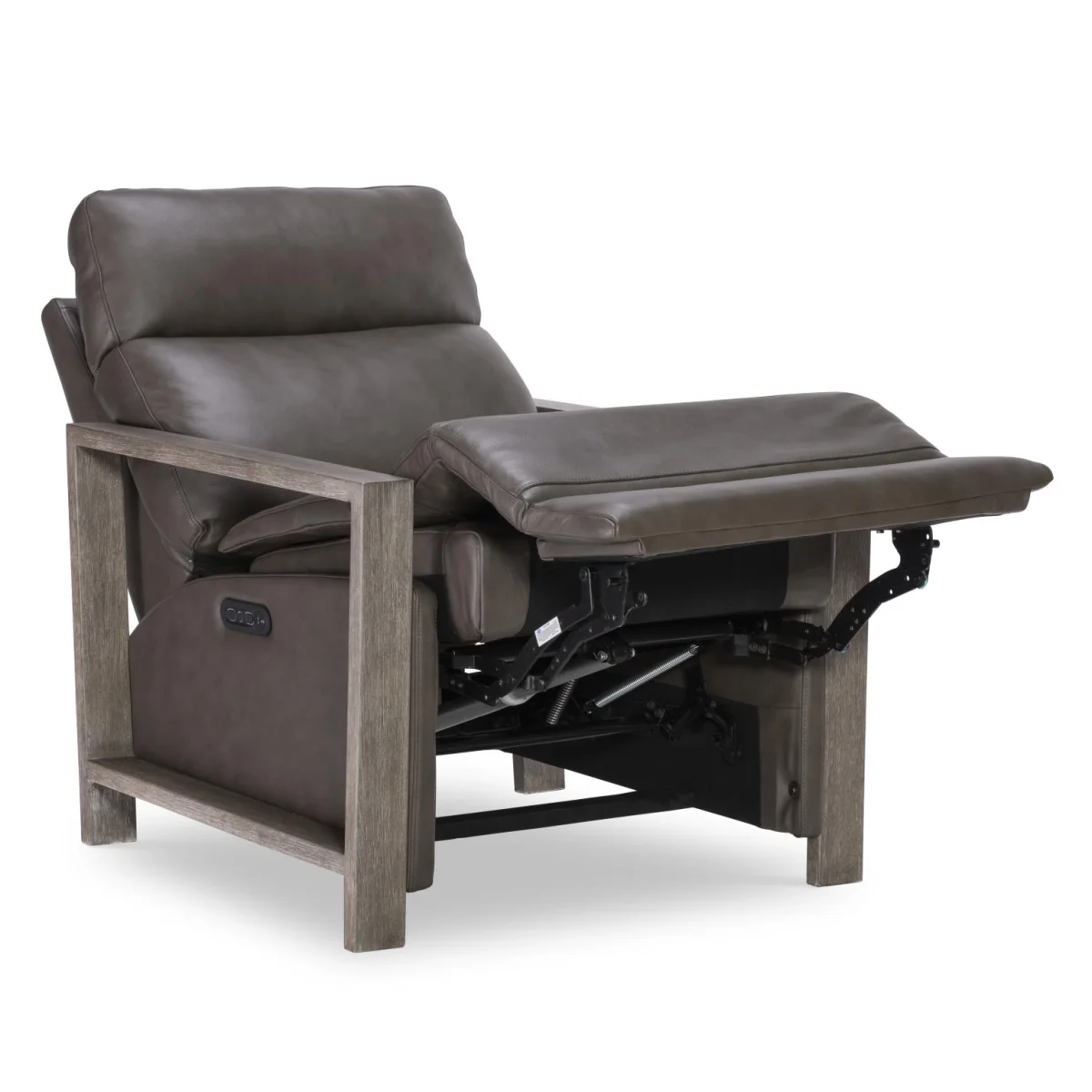 Wood Arm Recliner Recliners Brown 7