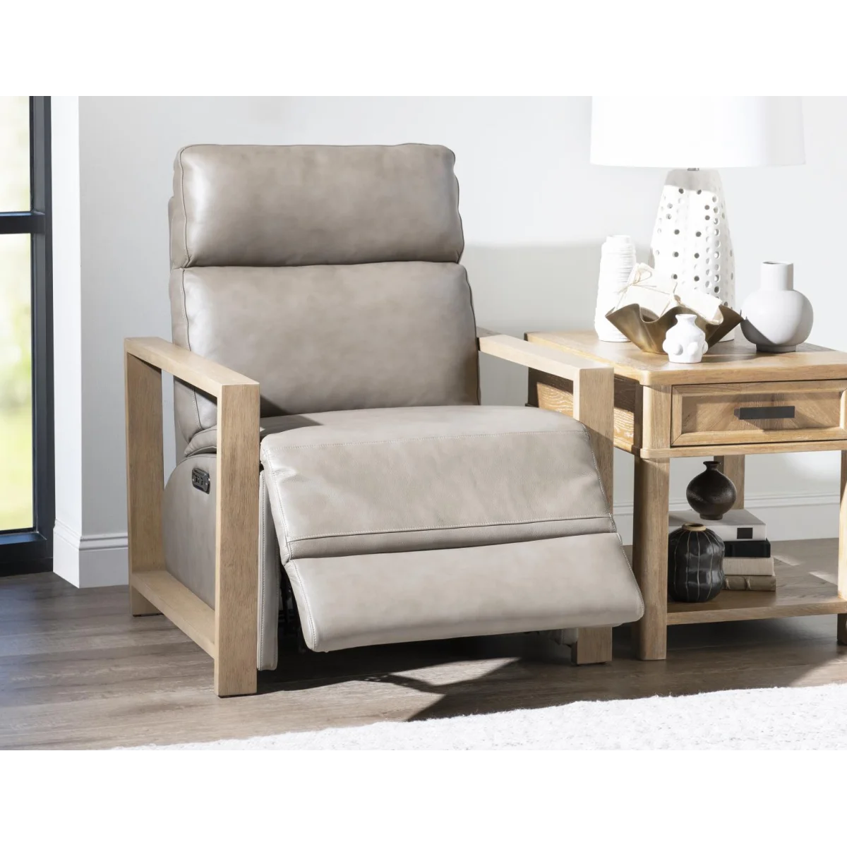 P2 Wood Recliner – Shown In This Color Recliners Gray 6
