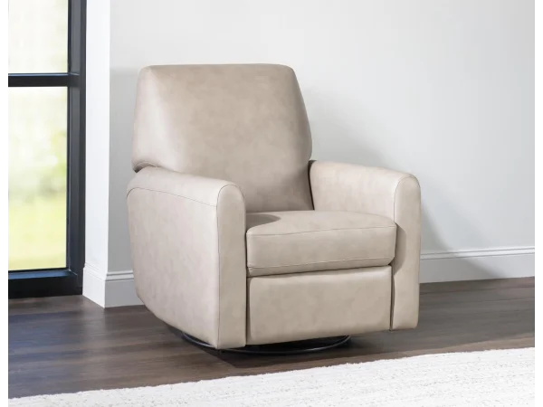 P1 Swivel Glider – Shown In Verona Flax Recliners Cream