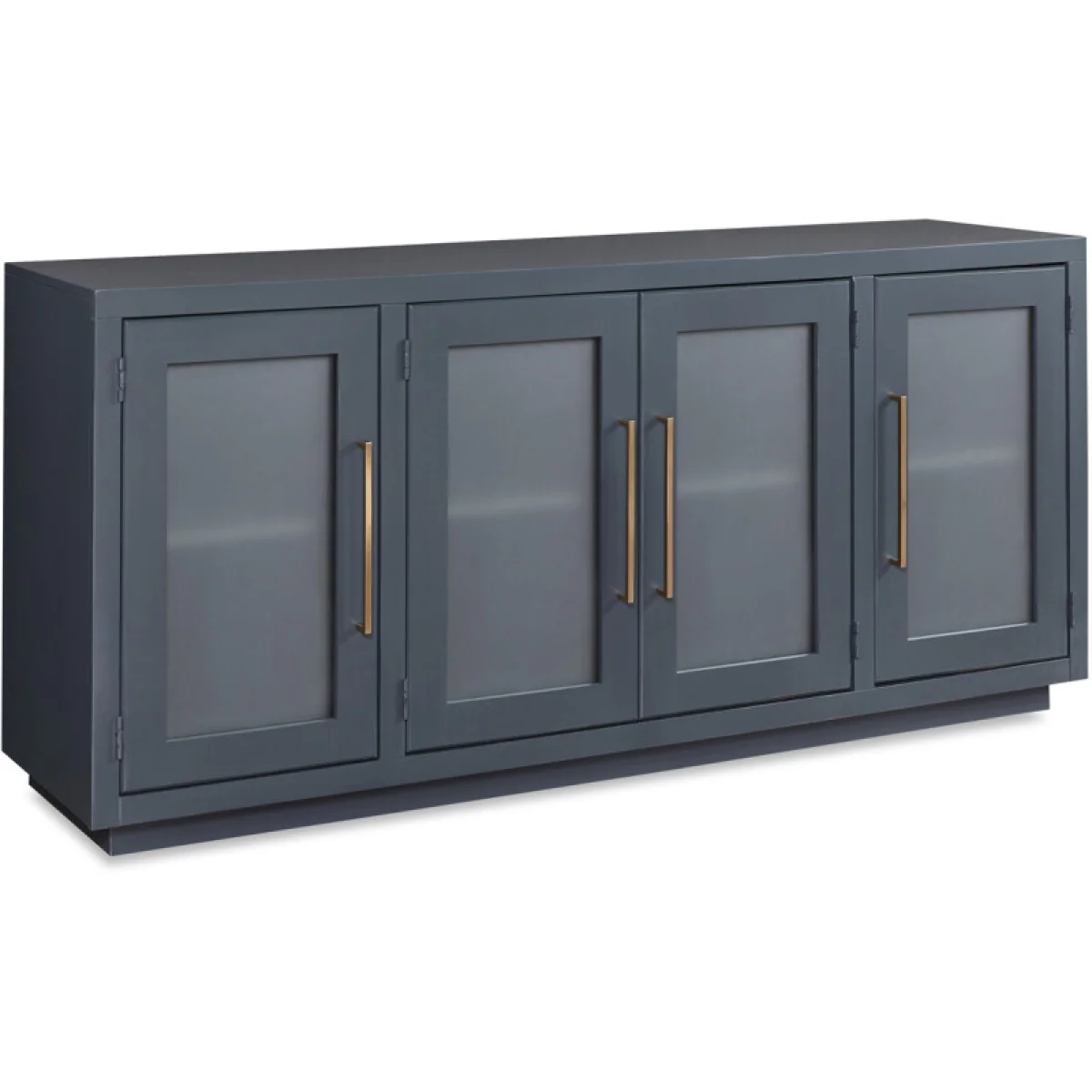 Perry 66″ Console W/ 4 Doors MAA1240-BLK Entertainment Stands Aspen Home 9