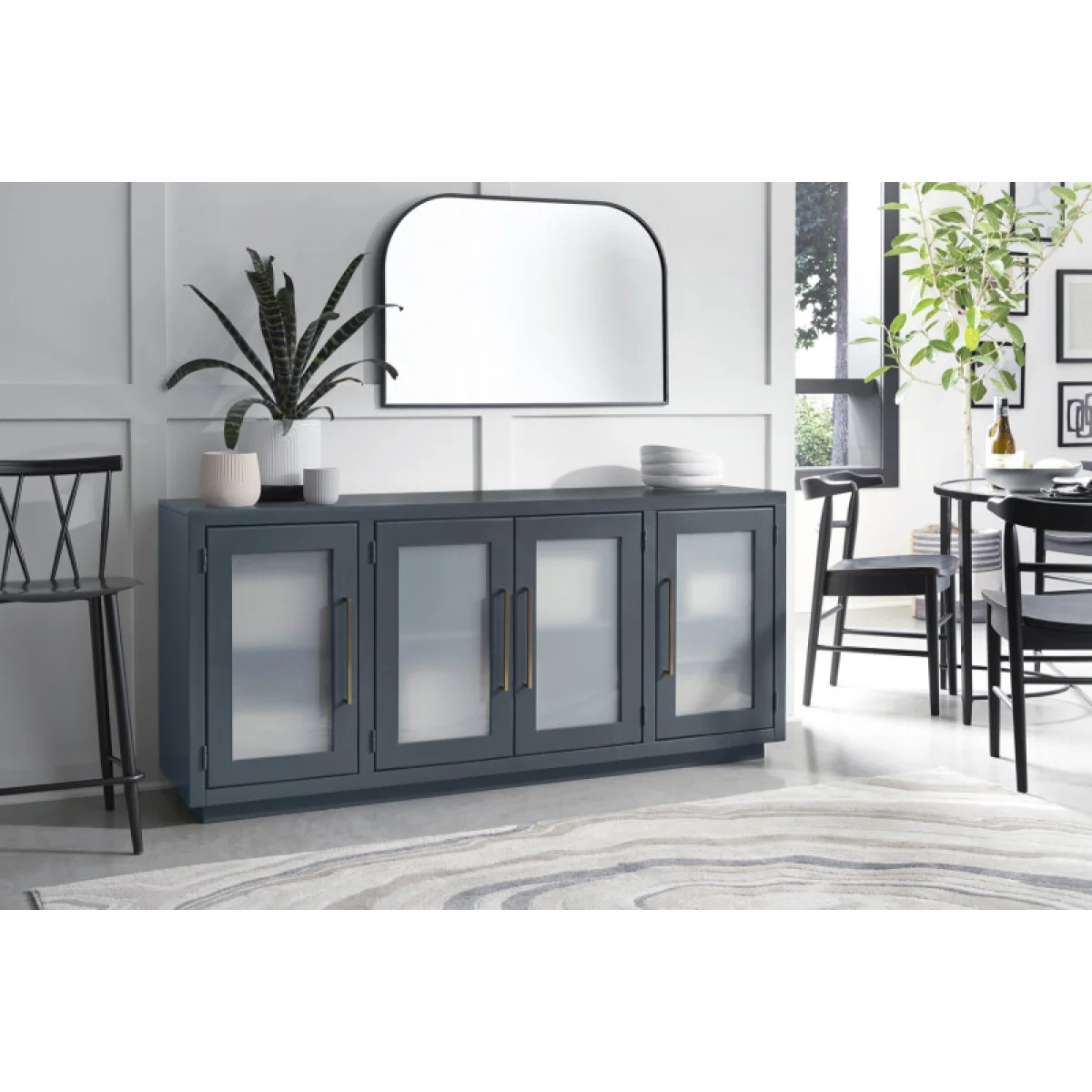Perry 66″ Console W/ 4 Doors Entertainment Stands Aspen Home 10