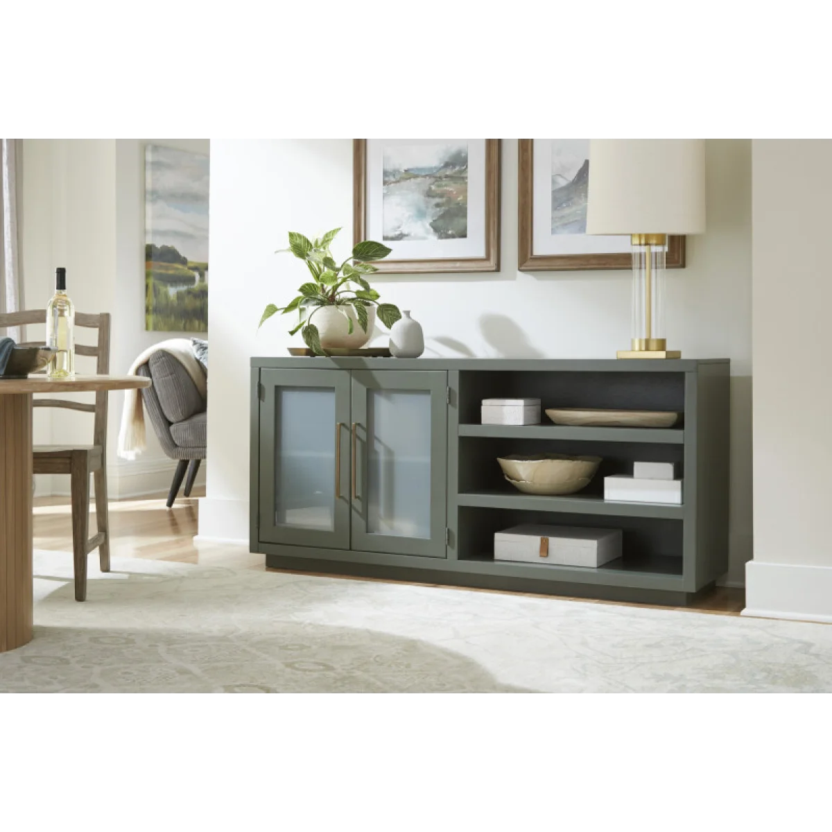 Perry 65″ Console W/ 2 Doors Entertainment Stands Aspen Home 6