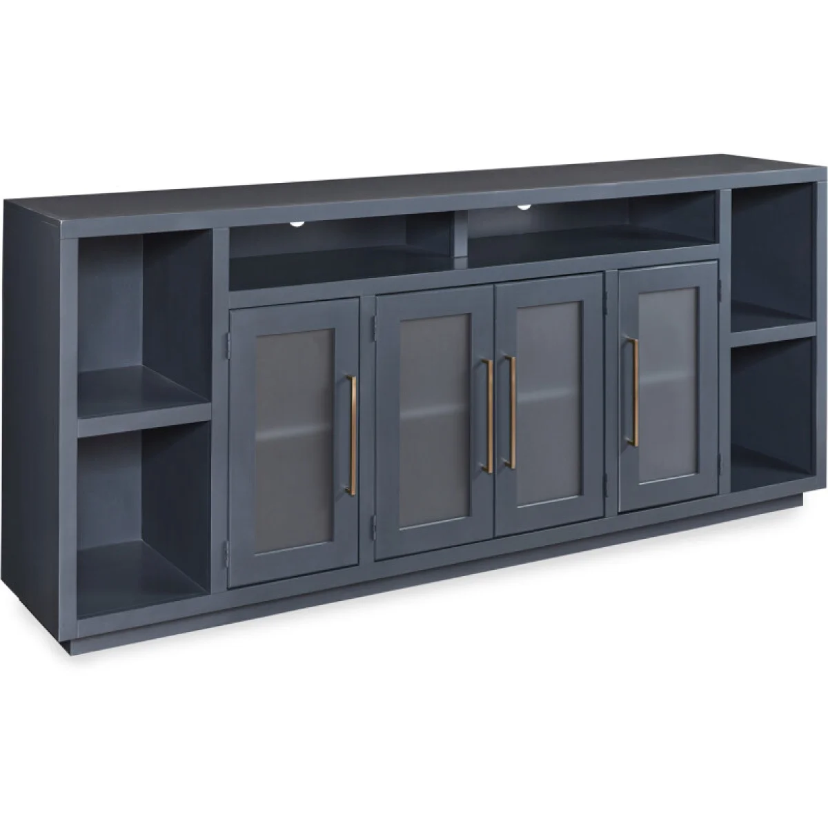 Perry 84″ Console W/ 4 Doors MAA1260-BLK Entertainment Stands Aspen Home 4