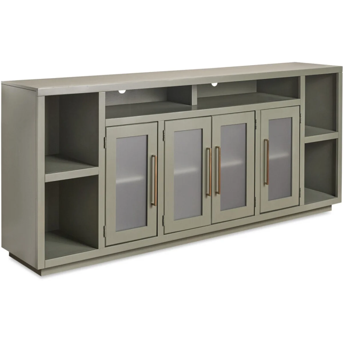 Perry 84″ Console W/ 4 Doors MAA1260-BLK Entertainment Stands Aspen Home 7