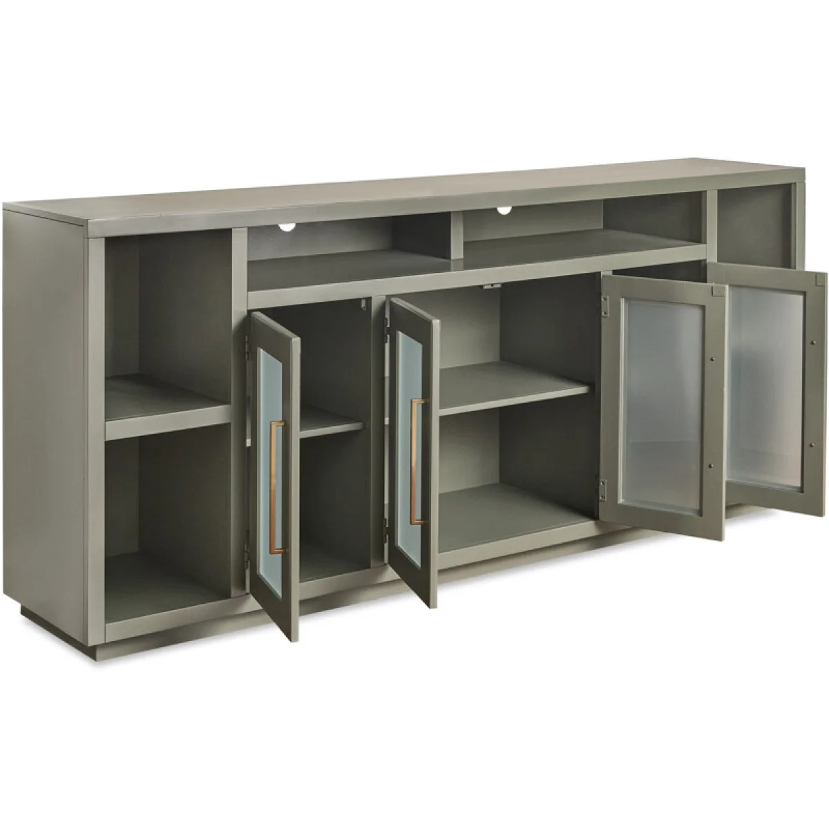 Perry 84″ Console W/ 4 Doors Entertainment Stands Aspen Home 13