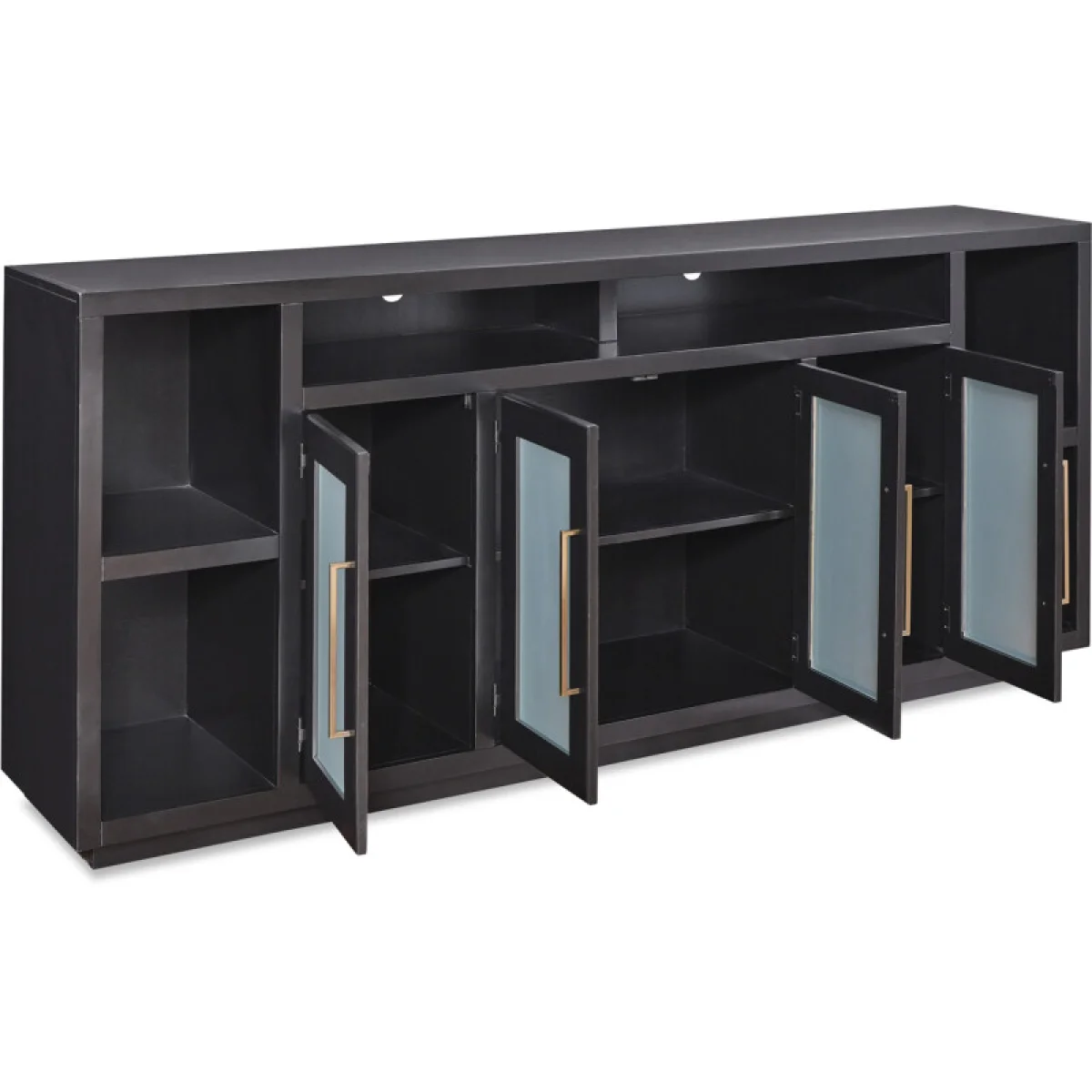 Perry 84″ Console W/ 4 Doors Entertainment Stands Aspen Home 14