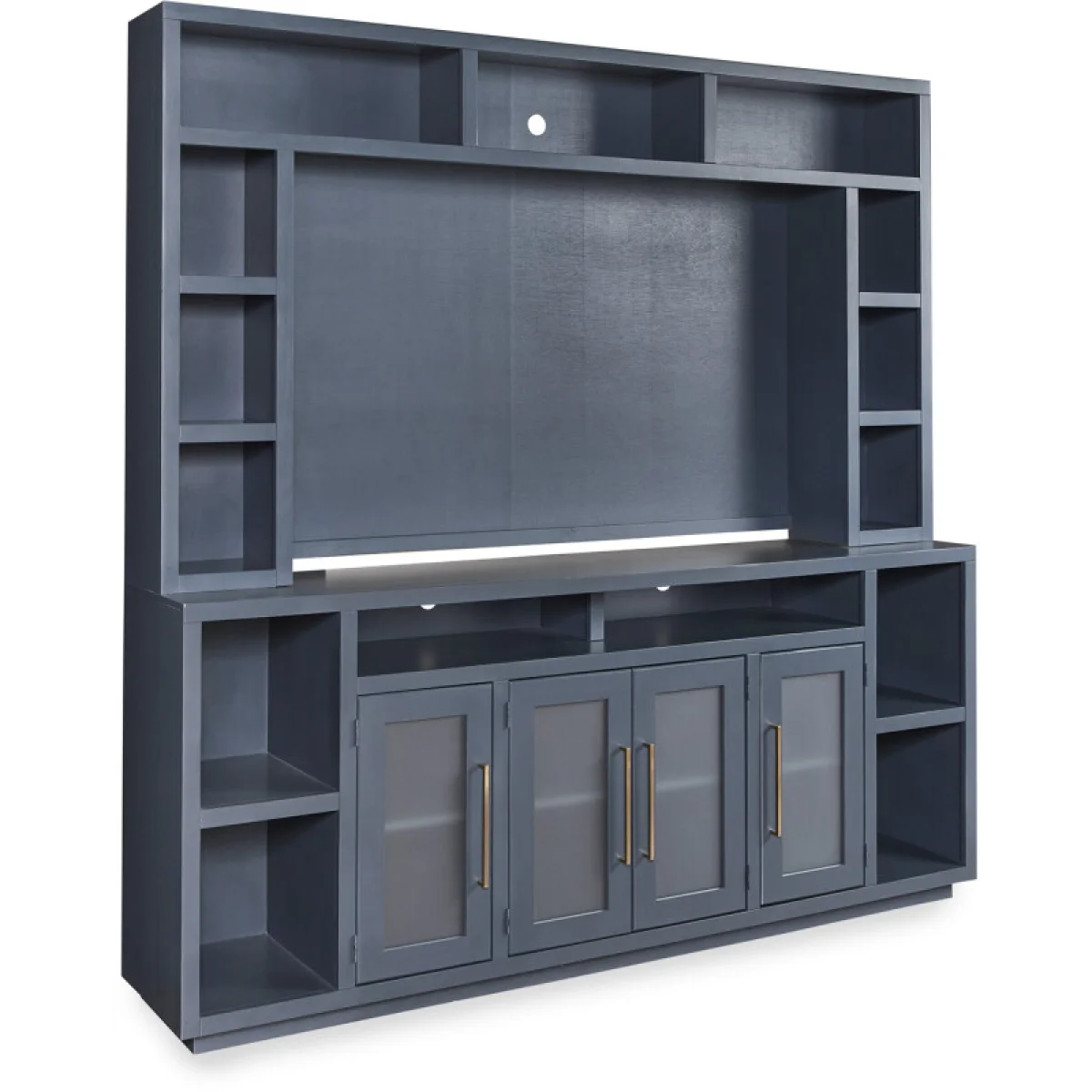 Perry 84″ Hutch MAA1260H-BLK Entertainment Stands Aspen Home 6