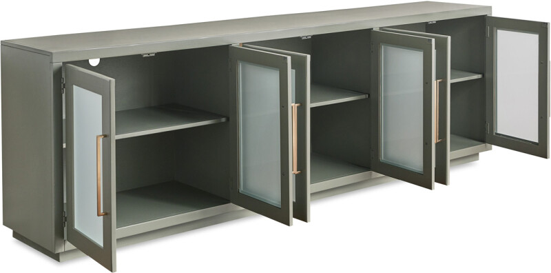 Perry 97″ Console W/ 6 Doors Entertainment Stands Aspen Home 8