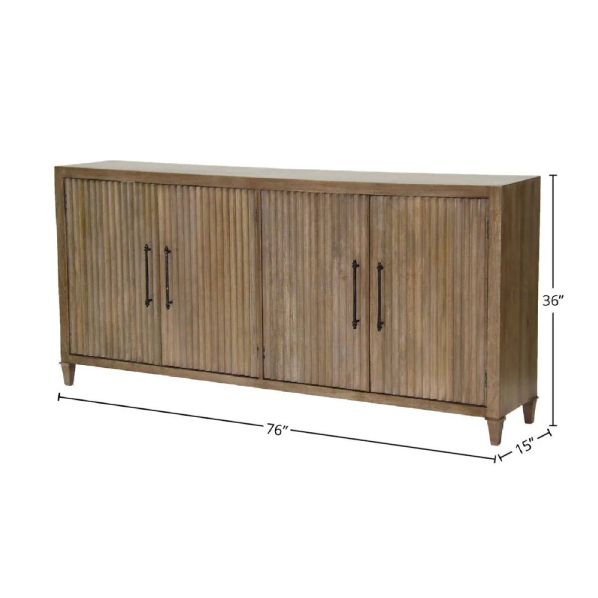 Crossings Maldives 76 In. Tv Console Entertainment Stands Brown 7