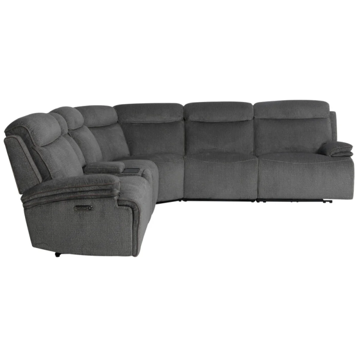 Alpine – Airy Midnight 6pc Zero Gravity Modular Power Reclining Sectional Recliners Airy Midnight 11