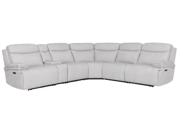 Alpine – Airy Snow 6pc Zero Gravity Modular Power Reclining Sectional Recliners Airy Snow 4
