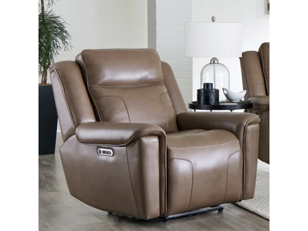 Atlantis – Smooth Latte Power Zero Gravity Recliner Recliners Brown