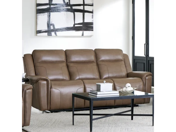 Atlantis – Smooth Latte Power Zero Gravity Sofa Recliners Brown