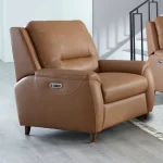 Austin – Caramel Cream Power Recliner Recliners Brown 10