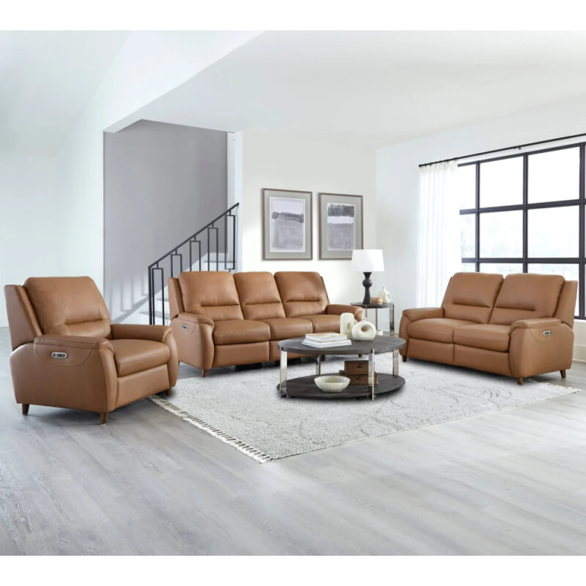 Austin – Caramel Cream Power Recliner Recliners Brown 8