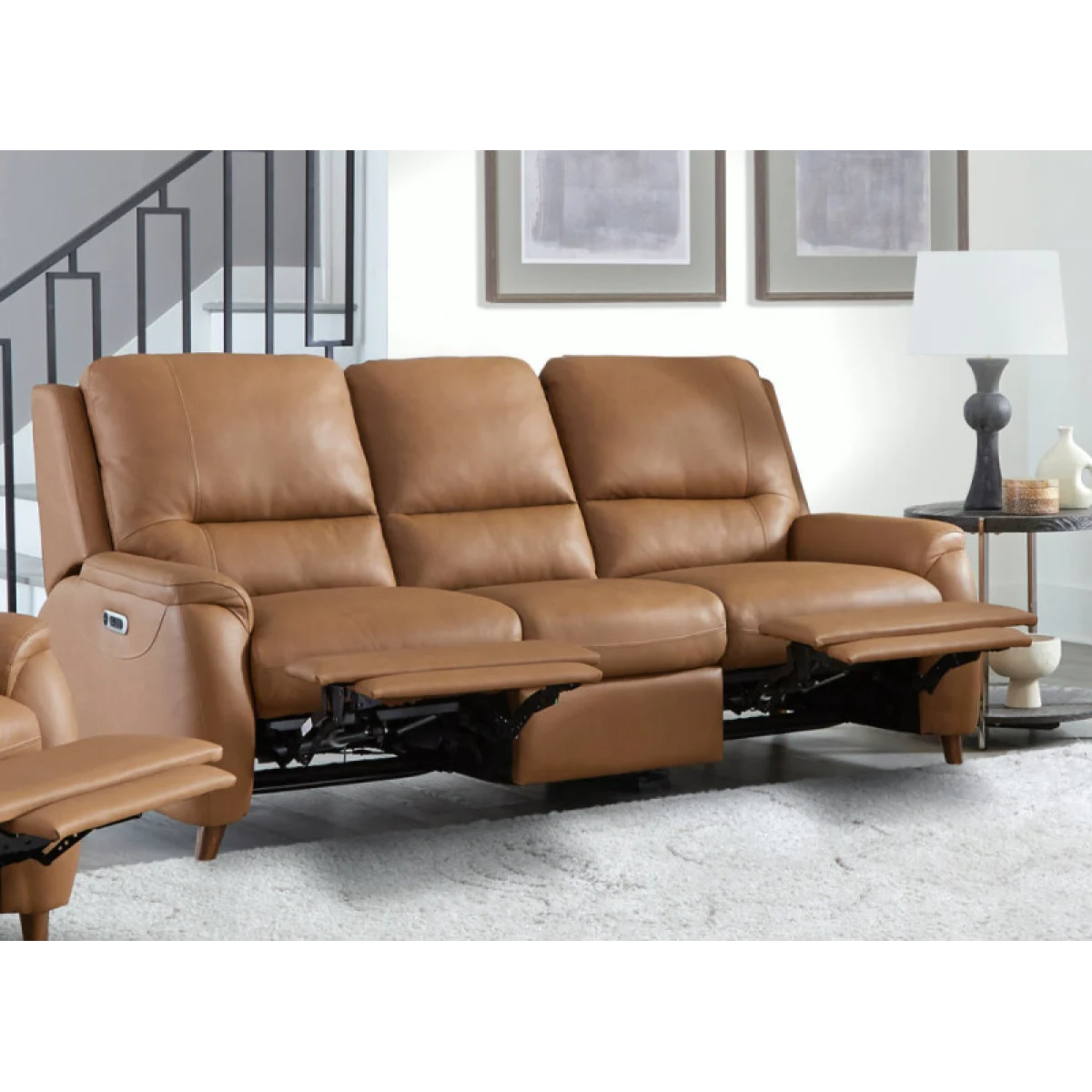 Austin – Caramel Cream Power Sofa Recliners Brown 4
